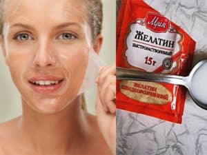 маска из желатина для лица